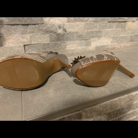 Lulu Townsend heels with jewel/beaded accent. Stunning! 4-1/2” heel, worn once. - Picture 8 of 9